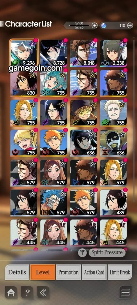 Bleach Mirrors High my own reroll account