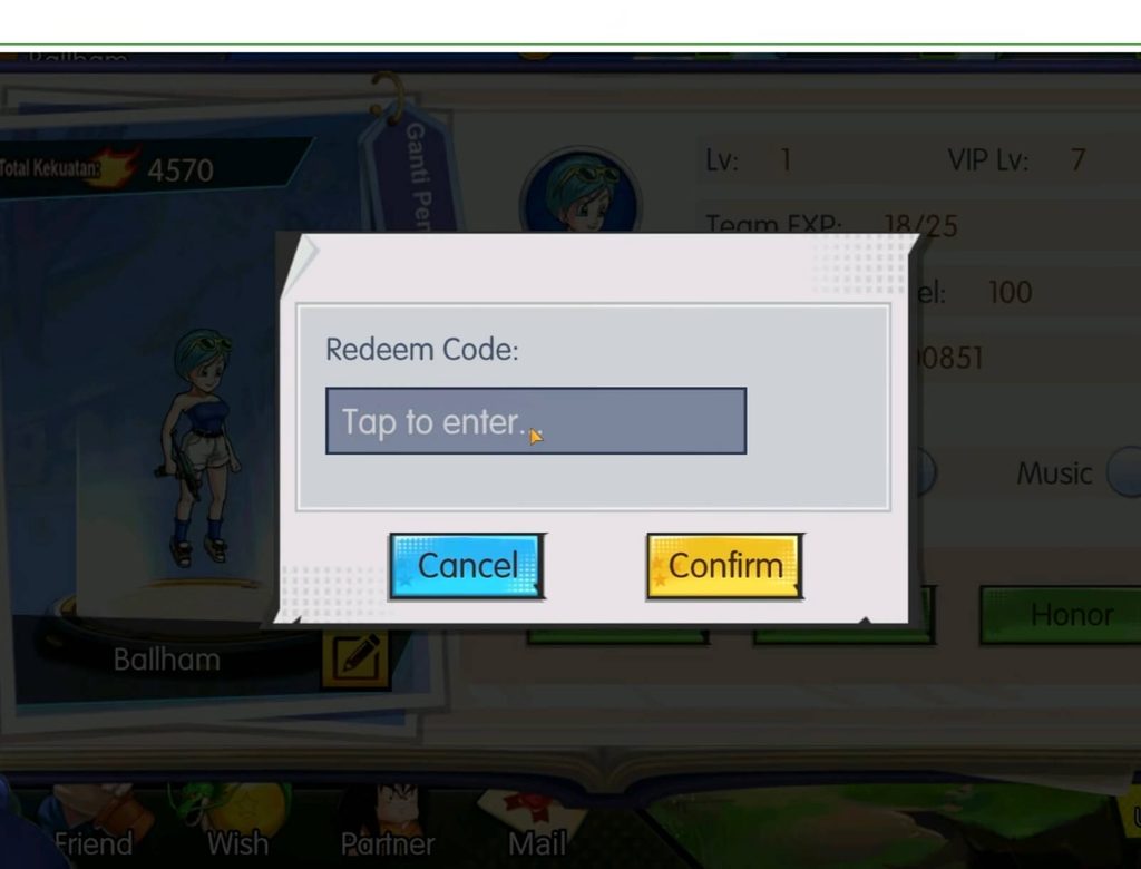 dragon ball return of the dragon gift codes