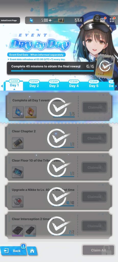 Day by Day Event