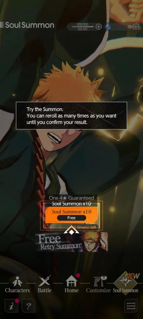 Bleach Mirrors High Reroll Banner
