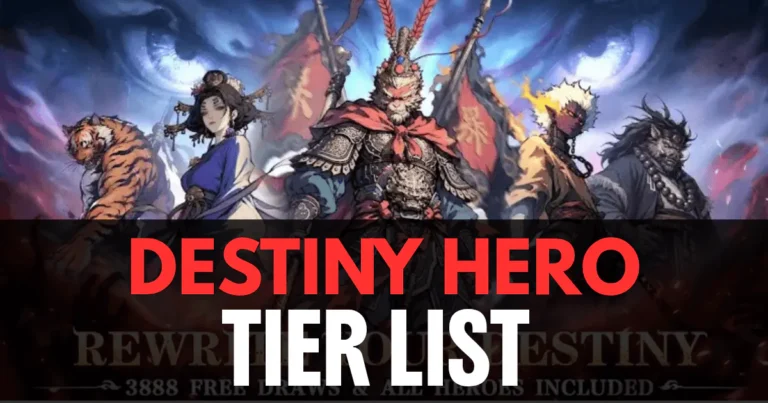 destiny hero tier list